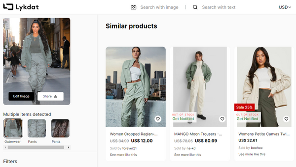 Shop easily using images you come across while browsing